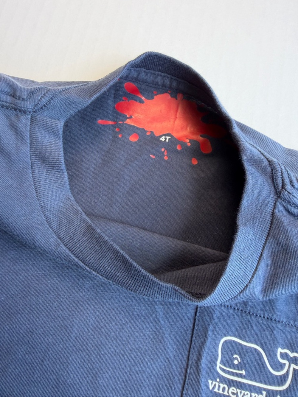 Vineyard Vines Boys Long Sleeve Tee Size 4T Blue New w/ Flaws - Picture 4 of 6